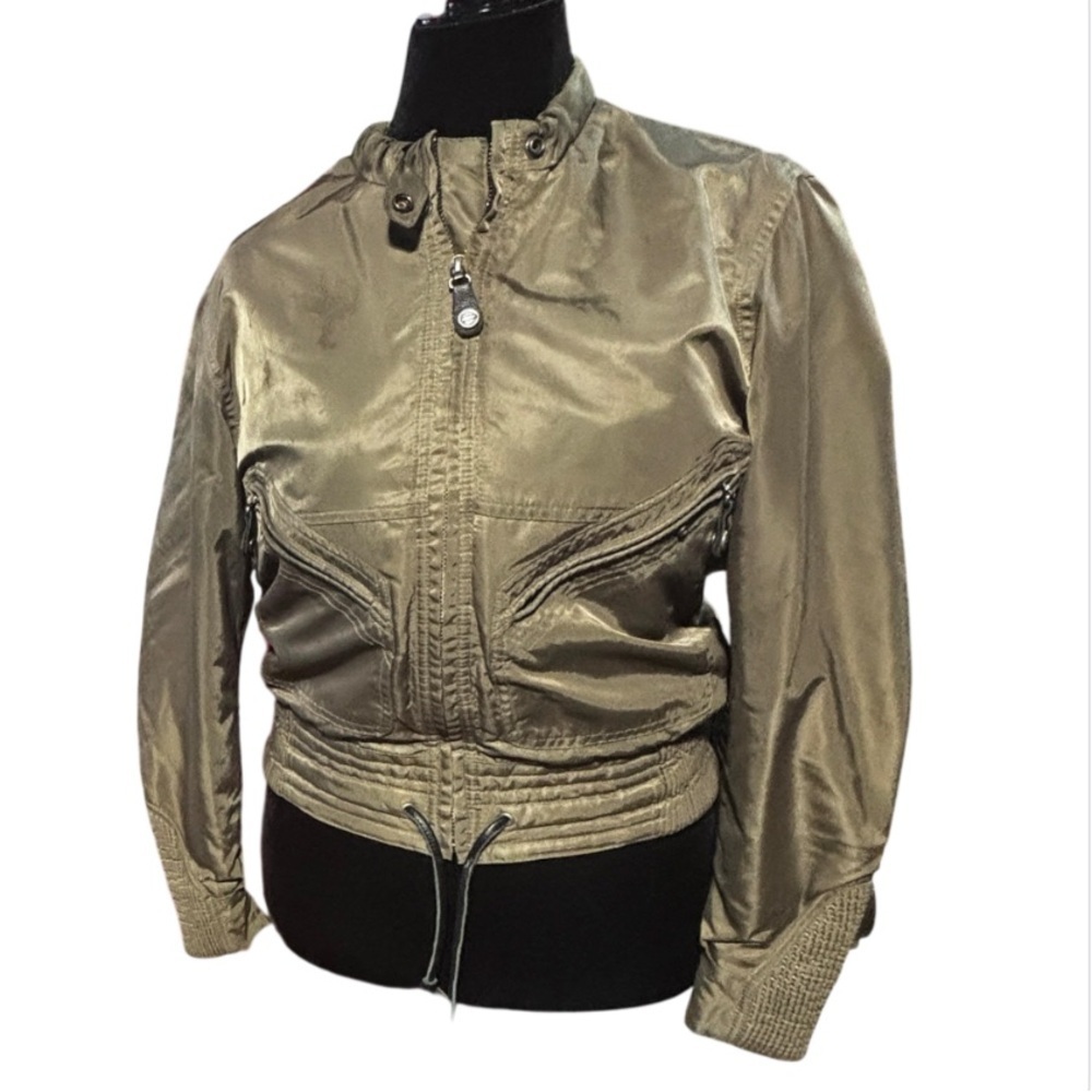 Harley Davidson Jacket M Olive Color orange liner bomber Street wear Motorcycle